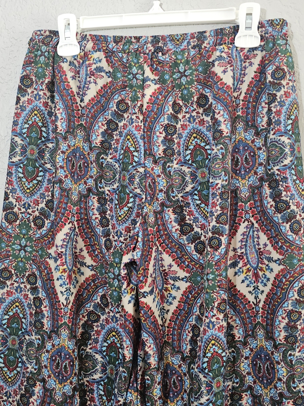 cha cha vente Paisley Wide Leg Pants Multicolor Womens Medium Flowy - Picture 7 of 9